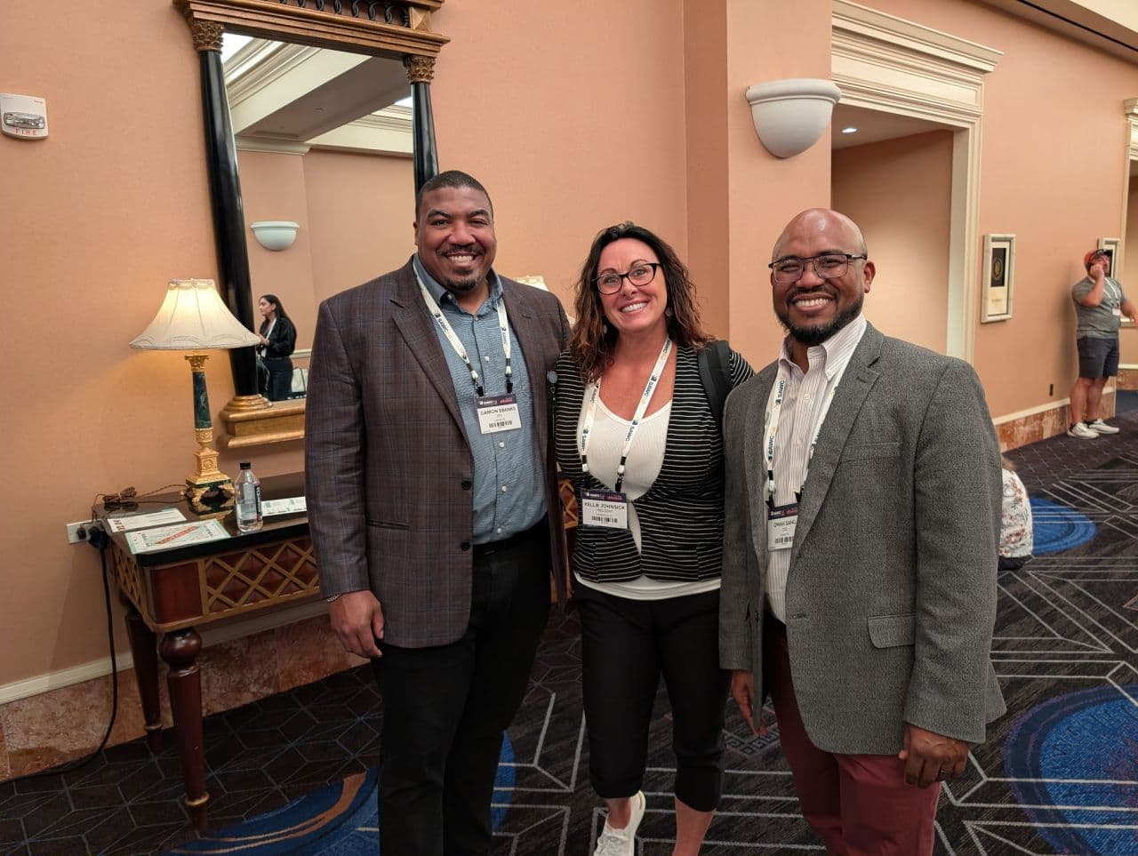 Damon Ebanks, Kellie Johnsick, and Omah Sang at the SAWC wound care conference