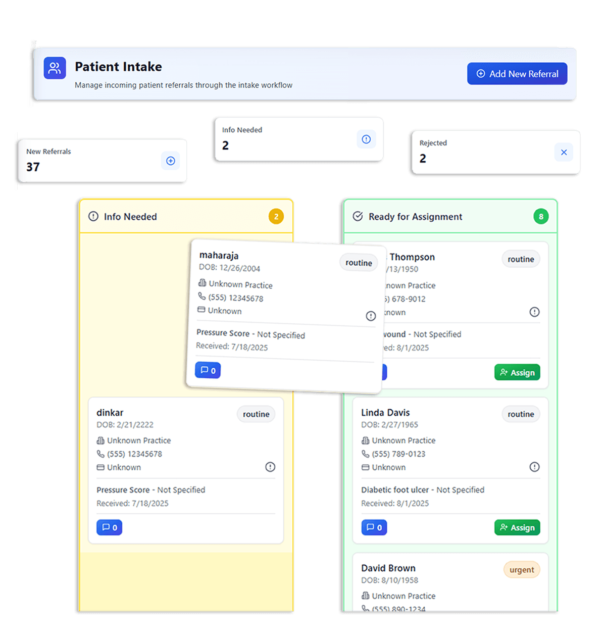 Medipyxis Mini referral and workflow management